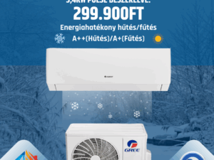 Gree Pulse 3.4kW GWH12AGB-K6DNA1A Beszerelve