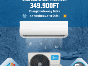 Midea Xtreme Save 3,6kW MG2X-12-SP Beszerelve